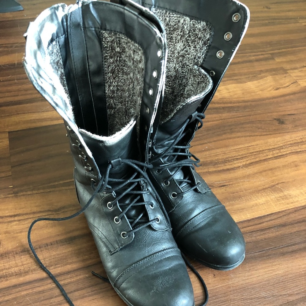 Black Madden Girl Comabt boots